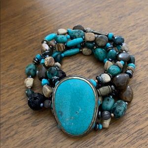 Silpada turquoise Stretch Bracelet